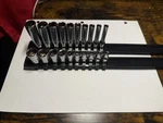 Snap-on Tools Usa New 20PC 1/4" Drive 6PT Sae Shallow Deep Socket Set 120STTM. Fixed Price $325.00.
