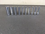 #BN771 Snap-on Tools 1/4" Drive Sae Deep 12 Point Socket Set 110STMDY. Fixed Price $149.95.