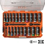 Klein Tools Knect Deep-well 3/8 Inch Drive Socket Set, Sae And Metric, 23 Pieces. Fixed Price $99.98.