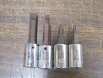 Armstrong 4 Diff. 3/8" Square Phillips & Slotted Screwdriver Tips Usa. Fixed Price $20.00.