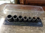 Snap On Metric PAKLD172 Socket Set Pc 17MM,18,19,21,22,24,27MM 1/2" Drive 6PT. Fixed Price $179.99.