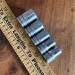 5 Vintage Snap On 1/2" Drive Sockets SW161 SW181 SW201 SW241 SW281. Fixed Price $29.24.