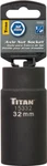 Titan 15332 1/2" Drive Point Axle Nut Socket - 32MM,6. Fixed Price $20.99.