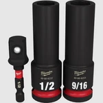 Milwaukee Shockwave Impact Duty 1/2" Point Socket, 3 Piece Set (49-66-4485). Fixed Price $16.49.