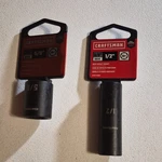 Craftsman Deep Impact Sockets 5/8 In & 1/2 3/8" Drive CMMT15842 CMMT15864. Fixed Price $16.88.