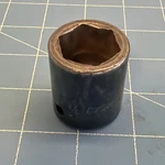 Snap-on IM280 1/2 Drive 6-POINT Sae 7/8 Flank Shallow Impact Socket Usa. Fixed Price $13.56.