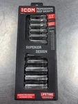Used Icon S2DM-12 12PC 3/8" Drive Metric Deep Well Socket Set (QUC027367). Fixed Price $24.99.