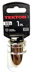 1" X 1/2" Dr 12 Point Socket Standard Shallow Chrome Vanadium Steel Tekton 14221. Fixed Price $13.00.