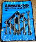 Armstrong Tools Usa Ratcheting Wrench Set Sae Combo Lot Polish 12-PT Blue. Fixed Price $195.00.