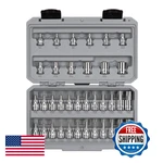 Tekton 3/8 Inch Drive Torx/tr Bit External Star Socket Set Case 36-PIECE. Fixed Price $141.07.