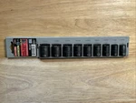 Vtg Craftsman Impact Socket Set Metric 3/8 Dr 9PC Gk Made Usa 10-19MM. Fixed Price $69.99.