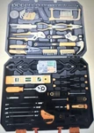 Mixed Hand Tool Set W/ Hard Case - Ratchet & Sockets, Hammer, Pliers, Wrench. Fixed Price $195.99.