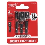 Milwaukee Tool 48-32-5033 Shockwave Impact Hex Shank Socket Adapter Set, 1/4 In. Fixed Price $10.97.