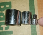 Set Of Vintage Stanley Husky 1/4 & 3/8 Drive Chrome Standard Sockets Usa Tool. Fixed Price $9.99.