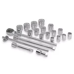 Westward 3/4" Drive Socket Wrench Set Sae 21 Pieces 7/8 In To , Chrome. Fixed Price $672.18.