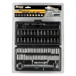 Wilmar W1168 Performance Tool 60 Piece 1/4" & 3/8" Drive Socket Bit Set. Fixed Price $17.39.