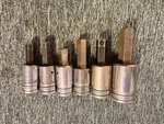 Snap-on 6PC Sae Hex Bit Socket Driver Set 9/16" 1/2" 7/16" 5/16" 3/4. Fixed Price $59.99.