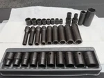 Snap On Impact Sockets Deep/shallow & Metric/sae ,31 Pieces Worth Over 700.. Fixed Price $403.05.