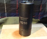 Craftsman Usa Deep Impact Socket Used 15/16" Point 1/2 Dr. #GK15983 Dual Read. Fixed Price $11.89.