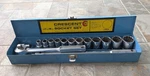 Vintage Crescent LSB16 Usa 16PC Sae Socket Rachet Set 1/2" Drive Metal Case. Fixed Price $90.00.