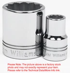 36MM 12PT Shallow 1/2"DRIVE Supertorque High Polished Chrome Usa Socket STM-1236. Fixed Price $23.40.
