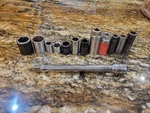 Craftsman Matco Snap-on Mac 12PC Usa Socket Lot With Extension 3/8 1/2. Fixed Price $55.00.