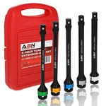 Abn 1/2 Inch Drive 8 Torque Socket Extension Bar 5PC Tool Kit 65-140FT/LB Set. Fixed Price $42.88.