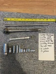 Vintage Blackhawk - 1/2" Drive Ratchet 49945A Ext Bar 34984, Wrench, Socketsusa. Fixed Price $69.99.