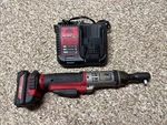 Mac Tools 3/8 Ratchet BRS038, BATTERY,1 Charger MCB115. Fixed Price $175.99.