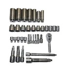 Mac Tools 35PC Metric Socket Set 10-24MM Deep Shallow 6PT + Ratchet Usa. Fixed Price $180.00.