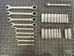 Gearwrench 29PC Ratcheting Combination & Deep Socket Set Metric Sae. Fixed Price $74.99.