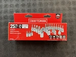 Craftsman CMMT99258 1/4" & 3/8" Drive Piece Bit Socket Set New. Fixed Price $25.00.