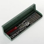 22 Piece 1/4" Drive Sae Standard Fractional Socket Ratchet Wrench Tool Set. Fixed Price $27.99.