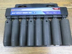 Jobsmart 1038281 Piece Deep Impact Socket Set. Fixed Price $12.00.