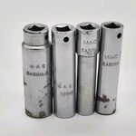 Lot Of Mac Tools Deep Impact Sockets 1/4" Drive Sizes 11/32, 7/16, 9/32, 5/16. Fixed Price $23.95.