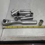 Craftsman -v- 43784 Ratchet Wrench 3/8" Drive With Mostly Sockets. Fixed Price $13.80.