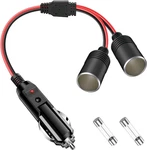 Car Cigarette Lighter Splitter Adapter 2 Sockets, Multi Plug Outlet Extension Co. Fixed Price $10.17.