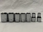 Mastercraft 7 Piece Sae Socket Set 1/4" Drive Point Chrome Ranges 3/16 - 1/2. Fixed Price $15.90.