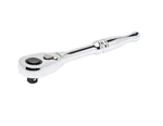 Husky 1/4 In. Full Polish Ratchet Chrome, 72-TOOTH, Low-profile Head. Fixed Price $24.99.