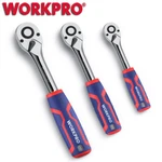 Workpro 3PC Ratchet Set 1/4" 3/8"1/2" Quick-release Reversible Socket Wrench. Fixed Price $30.99.