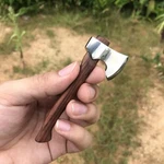11CM Stainless Steel Mini Axe Wood Handle Fixed Blade Knife Knives Tool New. Fixed Price $10.99.