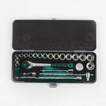 Heyco Metric 12 Point 3/8" Drive Socket Set With Ratchet, 23 Pieces. Fixed Price $322.48.
