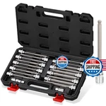 Rimkolo 20-PIECE Long Ball End Hex Bit Socket Set, Sae/metric S2 Steel 3/8" Driv. Fixed Price $71.10.
