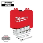 Milwaukee 48-22-9504 28PC 1/4" Drive Ratchet & Socket Set. Fixed Price $76.97.