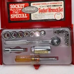 Truecraft G219C Socket 19-PIECE 3/8" And 1/4" Drive Combo Wrench Complete. Fixed Price $32.99.