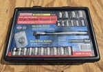 Nos Sears Craftsman 3/8" Dr Sae & Metric Ratchet Socket Wrench Set 6PT 45882 Usa. Fixed Price $124.99.