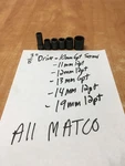 Matco Tools 6PC 3/8" Dr Shallow Impact Sockets 19MM 14MM 13MM 12 11 10MM. Fixed Price $24.99.
