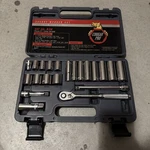Cougar Pro Socket Wrench Set 3/8" Drive Sae 21 Pieces A34. Fixed Price $85.00.
