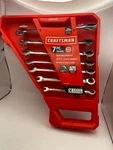 New Craftsman 7PC Metric/ Point Ratcheting Wrench Set CMMT12057. Fixed Price $33.95.