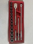 317MSPC Snap-on 17-PIECE 1/2 Drive 6-POINT Sae General Service Socket Set. Fixed Price $695.00.